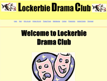 Tablet Screenshot of lockerbiedramaclub.net